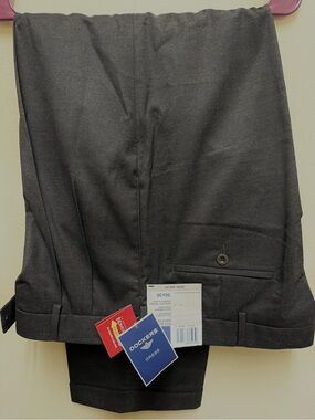 Dockers Men's Black Dress Trousers Sz 36x30 NWT